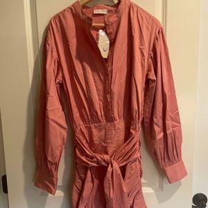 Pink long sleeve dress